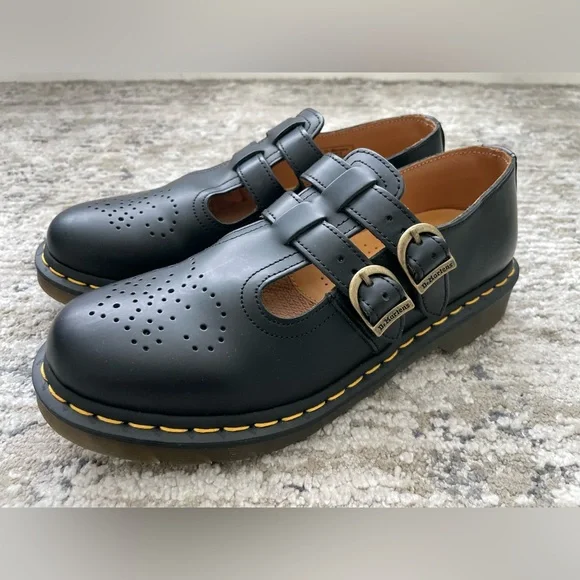 Dr Martens 8065 Mary Jane Size 8 Black Leather - Picture 9 of 9